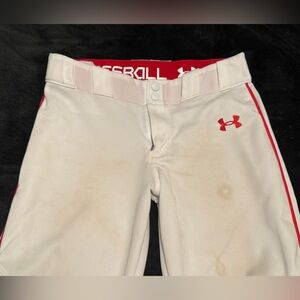 Under Armour Kids White Baseball Pants